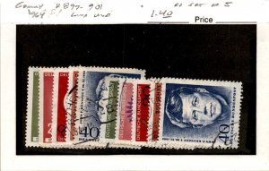 Germany, Postage Stamp, #897-901 Lot Used, 1964 Europa, Kennedy (AE)