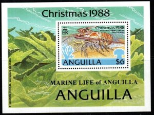 ANGUILLA SGMS806 1988 CHRISTMAS MNH