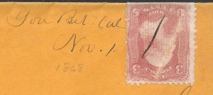 Doyle's_Stamps: You Bet, California, State Postal History - Cover w/1868 Letter