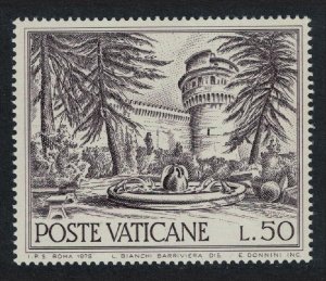 Vatican St John's Tower and Fountain 50L 1976 MNH SG#665