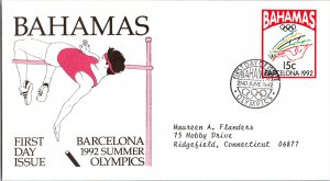 Olympics, Worldwide First Day Cover, Bahamas