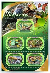 GUINEA BISSAU - 2016 - Bee-eaters of the World - Perf 5v Sheet-Mint Never Hinged