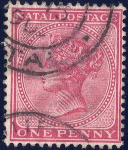 Natal 1874 1p dull rose SC51