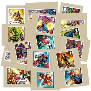 Royal Mail 2019 - Marvel - Set of 16 postcards - MNH