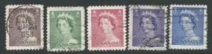 Canada  325-329   Used   Complete