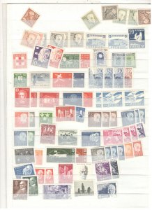 SWEDEN COLLECTION ON STOCK SHEET ALL MINT, MOSTLY MNH