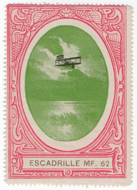 (I.B) France (Great War) Cinderella : Delandre Label (62nd Air Squadron)