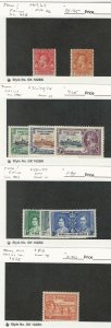 Turks Caicos, Postage Stamp, #62, 67, 71-72, 74, 75-77, 83 Mint Hinged, JFZ