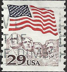 # 2523 USED FLAG OVER MOUNT RUSHMORE
