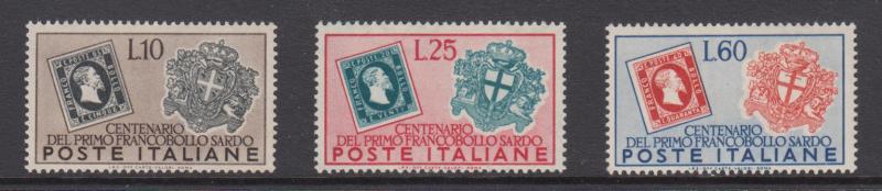 Italy     #587-89       mnh      cat  $19.00