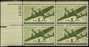 US #C26 8 TRANSPORT MNH UL PLATE BLOCK #23135 DURLAND $1.50