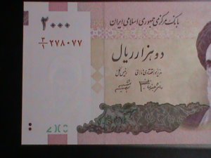 ​IRAN-1992-CAT#144-CENTRAL BANK OF IRAN 2000 RIALS- UNCIRCULATED VF-LAST ONE