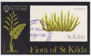 St Kilda 1969 Flora -  Miniature Sheet - fine Used