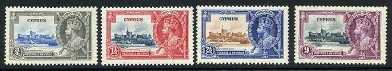 Cyprus SG144/47 1935 Silver Jubilee Set M/M 