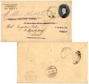 United States U.S. Postal Stationery 5c Grant Second Plimpton Envelope 1891 N...