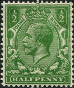 SG354 SPEC N14(-), ½d VERY DEEP bright yellow-green, M MINT. Cat UNLISTED.