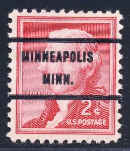 Minneapolis MN, 1033-71 Bureau Precancel, 2¢ Jefferson