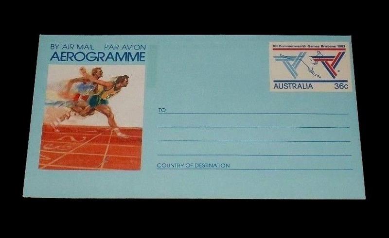 AUSTRALIA 36 CENT 1982 OLYMPICS,AEROGRAM/ AIR LETTER SHEET ,MNH,NICE! LQQK!