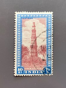 India 221 F-VF Used. Scott $ 18.50