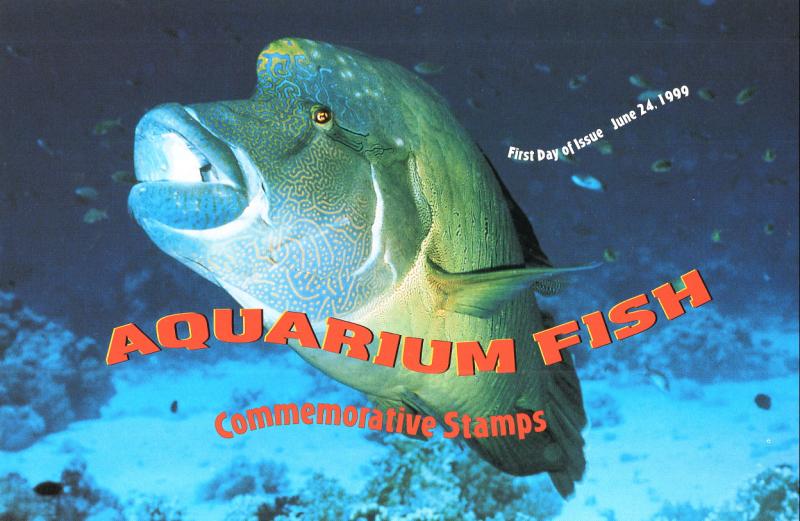 US 3317-3320 Aquarium Fish Ceremony Program FD