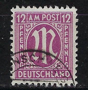 Germany AM Post Scott # 3N8, used