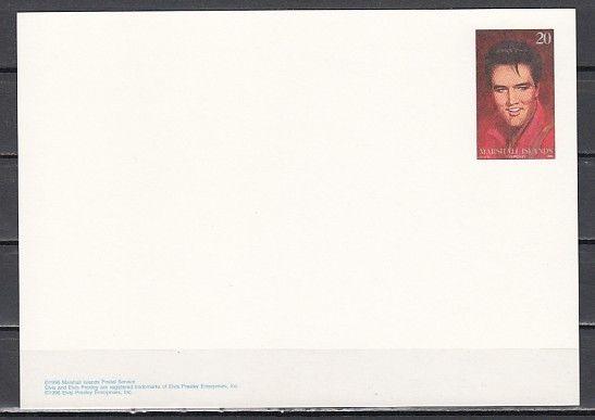 Marshall Is., Scott cat. 608. Elvis issue as a Postal Card.