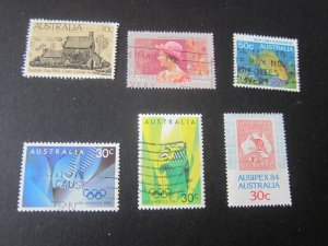 Australia 1984 Sc 825,89,93.912,22-23, FU