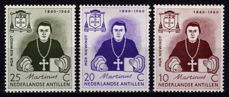 Netherlands Antilles 1960 Death Centenary of Mgr. Niewindt, Set [Unused]