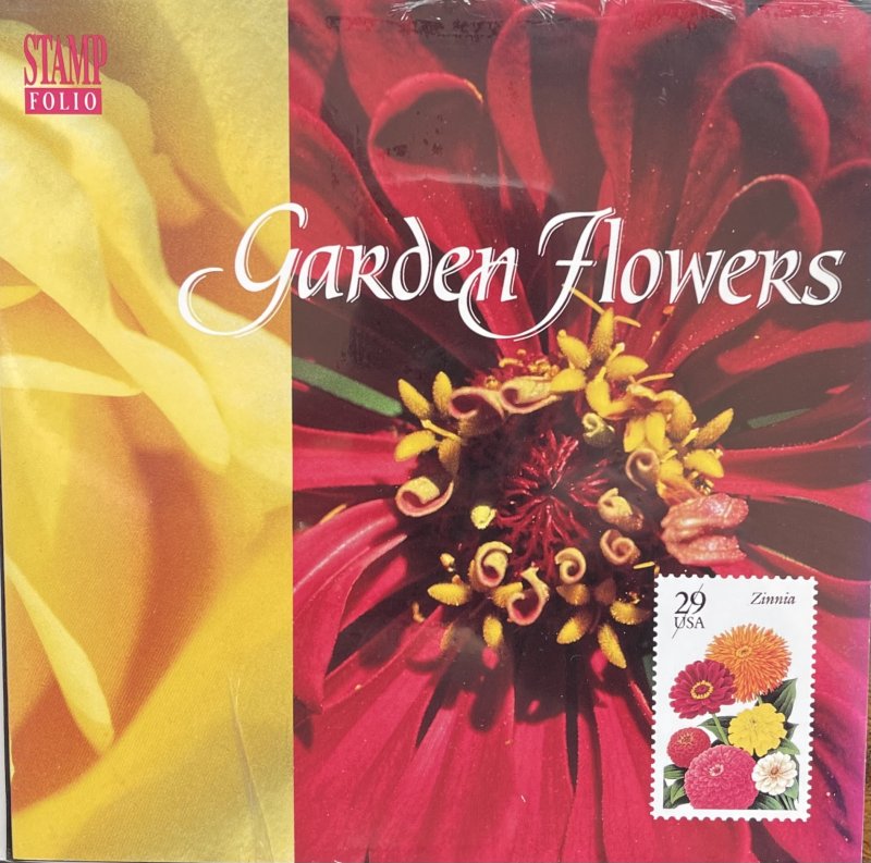 US Stamp Folio 1994 Garden Flowers 2829-33 4 designs