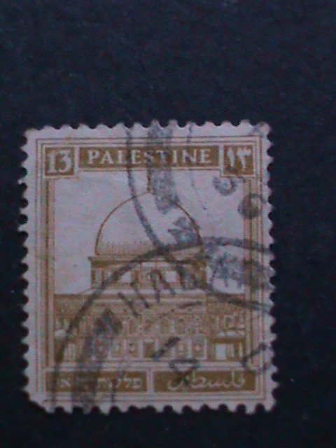 PALESTINE-1927-SC# 73 MOSQUE OF OMAR-USED FANCY CANCEL VF WE SHIP TO WORLD