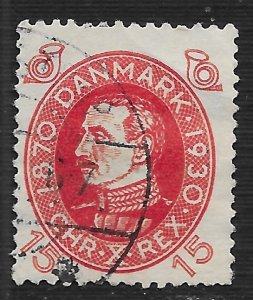 Denmark #214 15o King Christian X