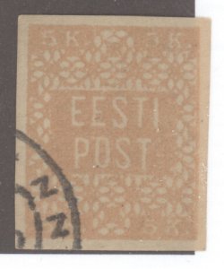 Estonia, Sc #1, Used