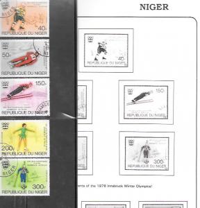 Niger Africa #347-9. C266-7 Olympics, Austria. #548-50 Royal Wedding