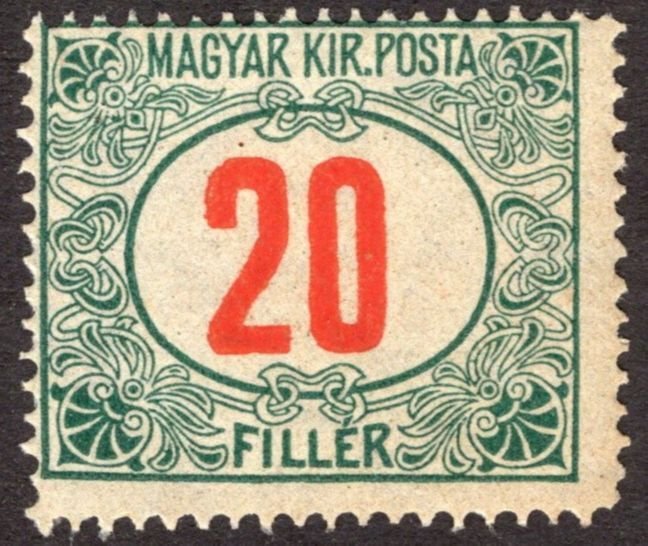 1916, Hungary 20f,     Postage Due, MNH, Sc J35
