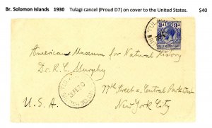 Br. Solomon Islands 1930 Cover