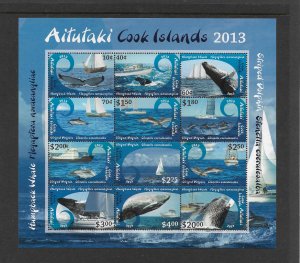 WHALES - AITUTAKI #600-11  MNH