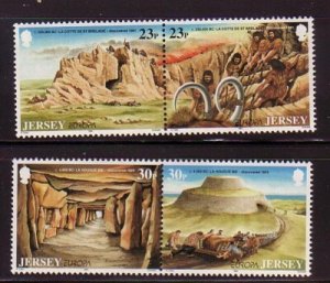 Jersey Sc 666-69 1994 Europa stamp set mint NH