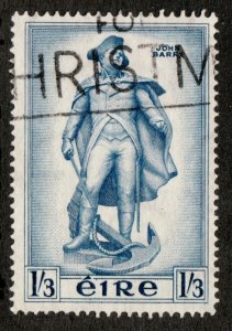 1956 Ireland Éire Sc #156 -  1'3p Blue - John Barry - Used stamp  Cv$10