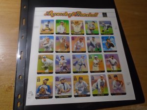 United States  #  3408  MNH  Black Heritage   Baseball  sheet
