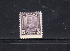 CANADA #153 1928 5c KING GEORGE V MINT VF LH O.G aa