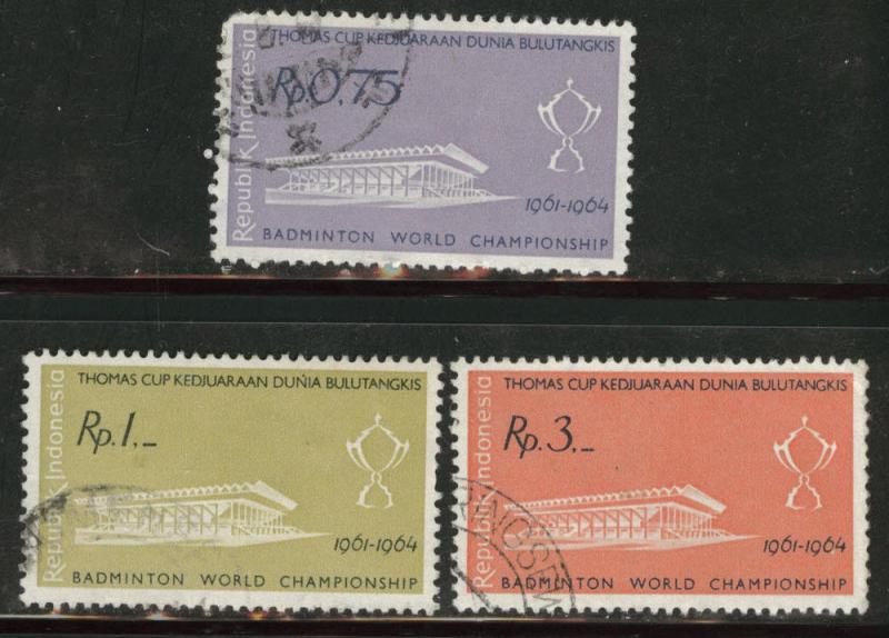 Indonesia Scott 517-519 used stamp set