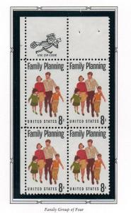 U.S. # 1455 Zip Block MNH. 