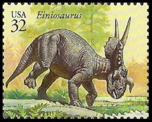 US 3136j The World of Dinosaurs Einiosaurus 32c single MNH 1997