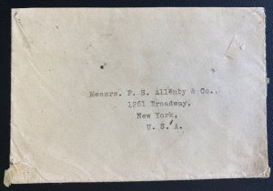 1950s Tientsin China Inflation Rate Cover To  New York Usa