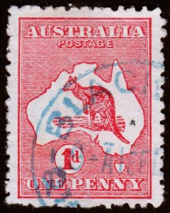 Australia Scott 2d, Die II, Carmine (1913) Used F M