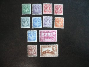 Stamps - St. Lucia - Scott# 110-121 - Mint Hinged Part Set of 12 Stamps