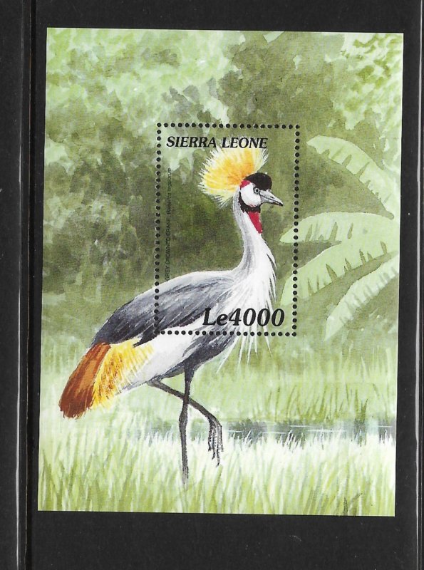 BIRDS- SIERRA LEONE #2247 GREY CROWNED CRANE  MNH