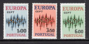 Portugal  #1141-1143  MNH  1972  Europa