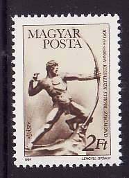 Hungary-Sc#2858-unused NH set-Sports-Archer-1984-