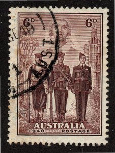 Australia #187 - Issue of 1940 - Used FVF - SCV $13